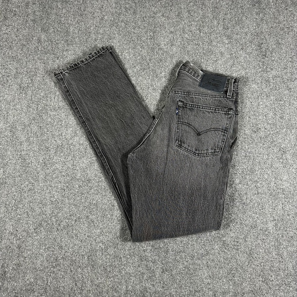 Levis 501 Made & Craft Jeans Women 27x32 Dark Selvedge Straight Button Fly #3462
